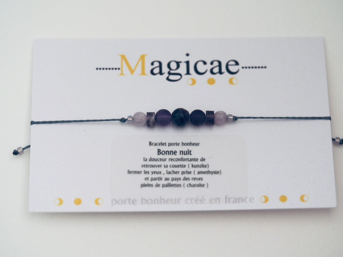 bracelet porte bonheur BONNE NUIT