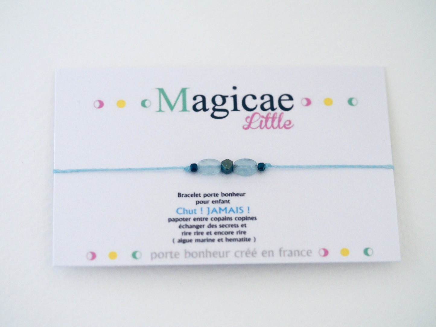 Bracelet enfant Chut ! JAMAIS ! - Magicae