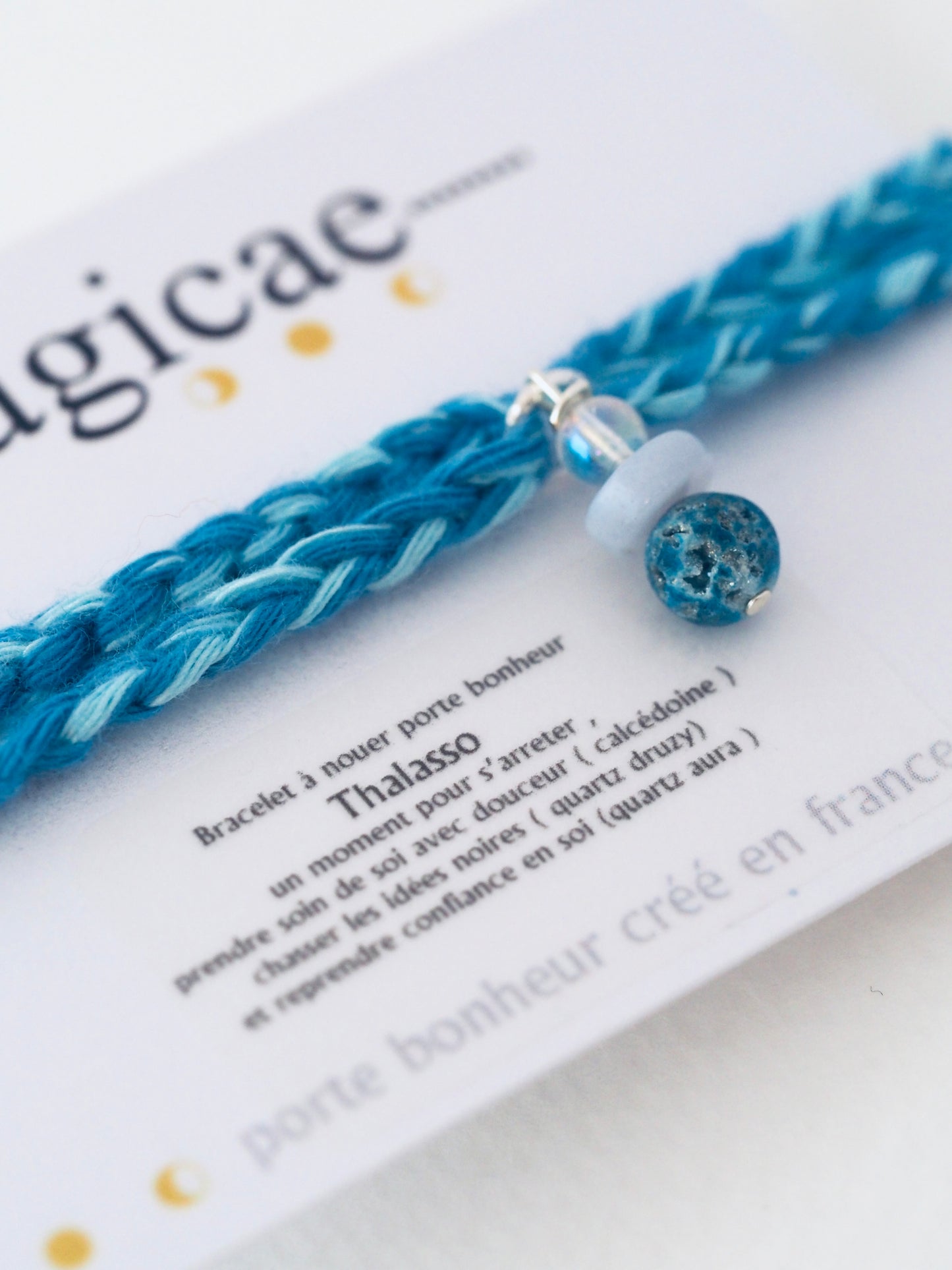 Bracelet porte bonheur a nouer THALASSO - Magicae