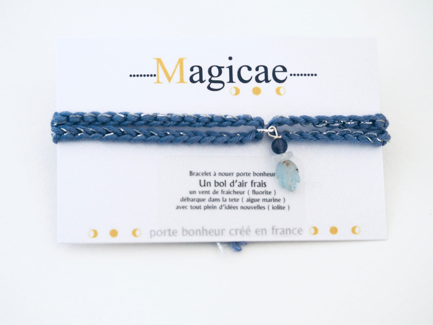 Bracelet porte bonheur a nouer Un bol d’air frais - Magicae