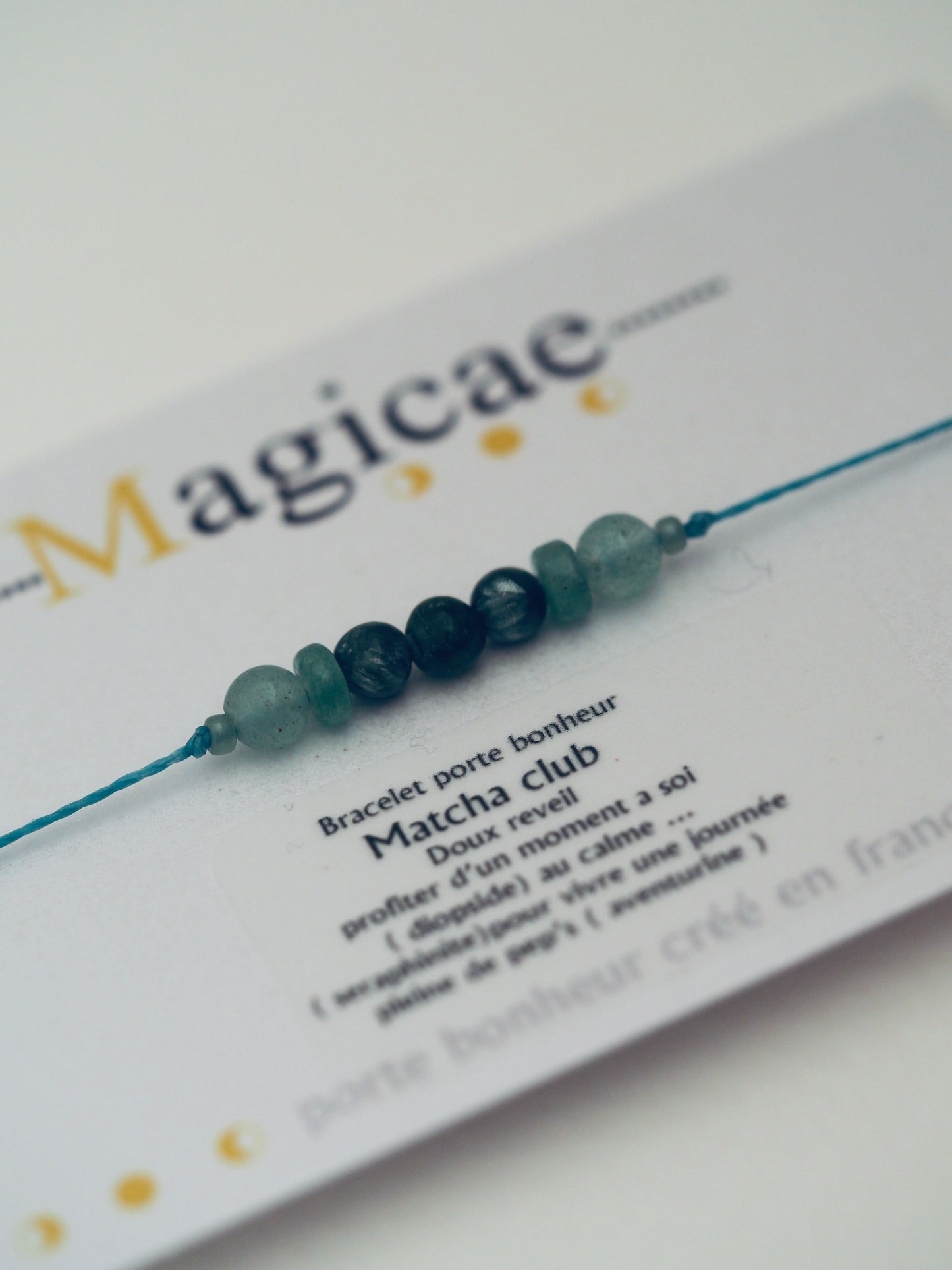bracelet porte bonheur MATCHA CLUB