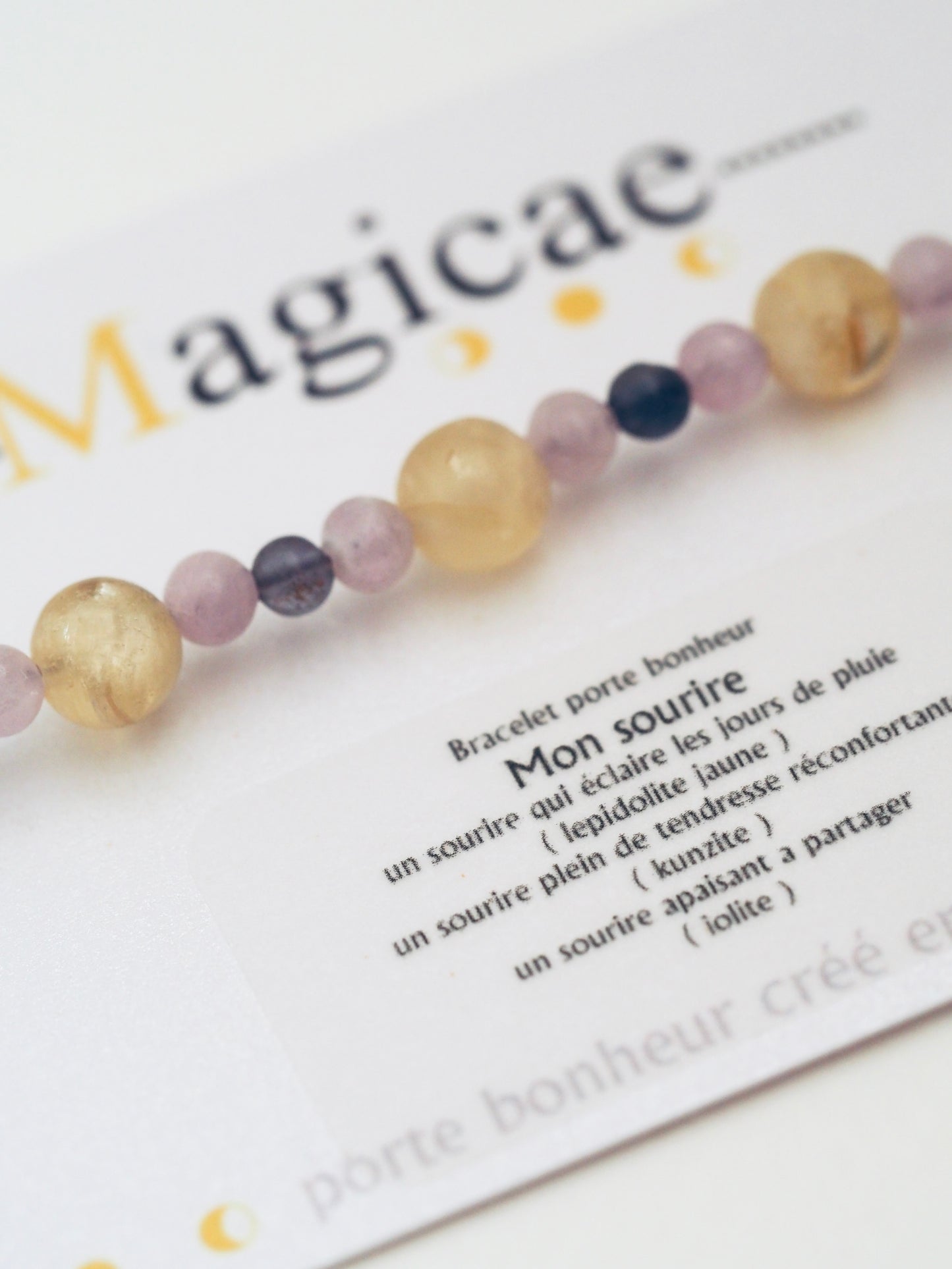 bracelet porte bonheur MON SOURIRE