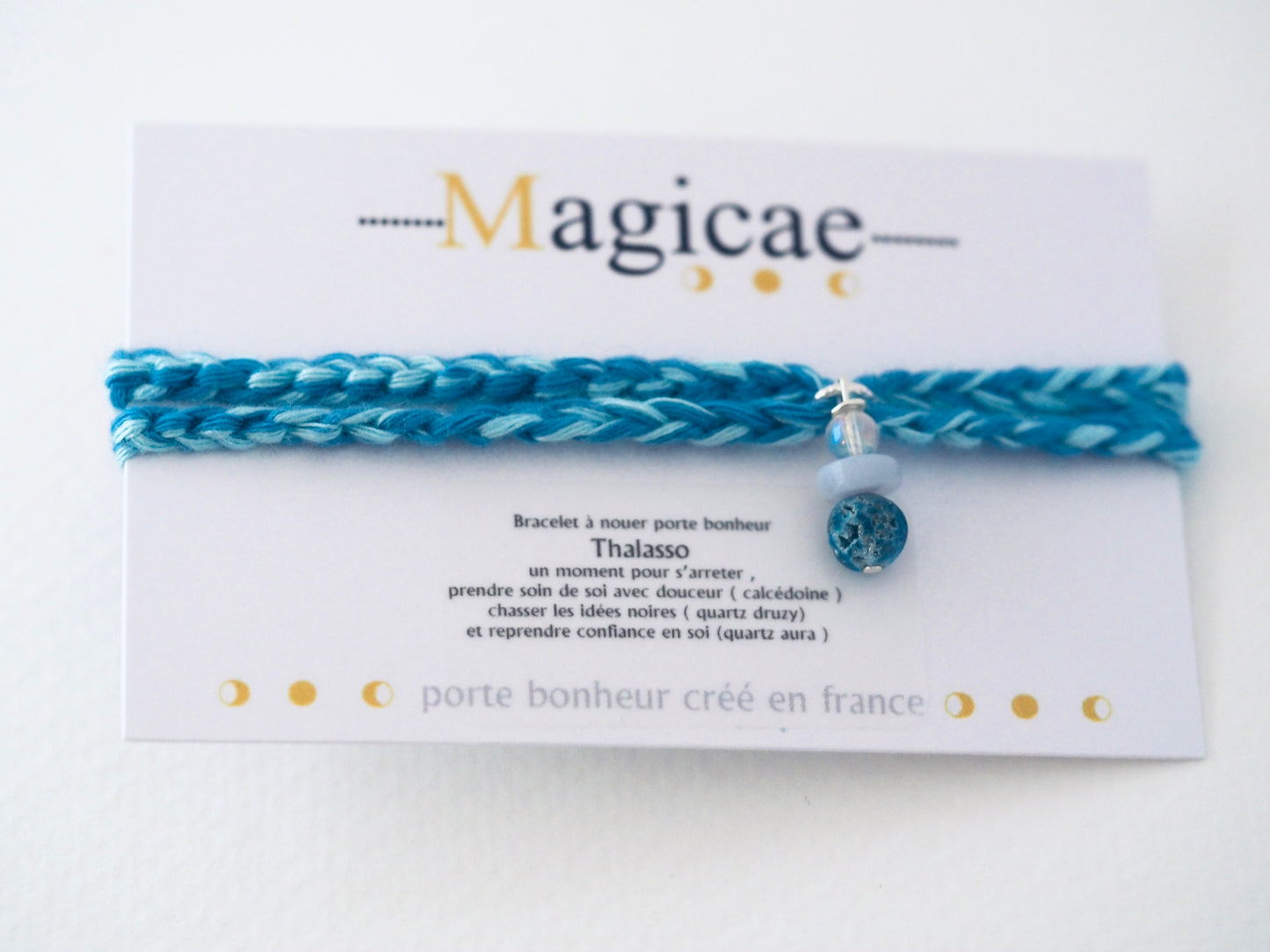 Bracelet porte bonheur a nouer THALASSO - Magicae