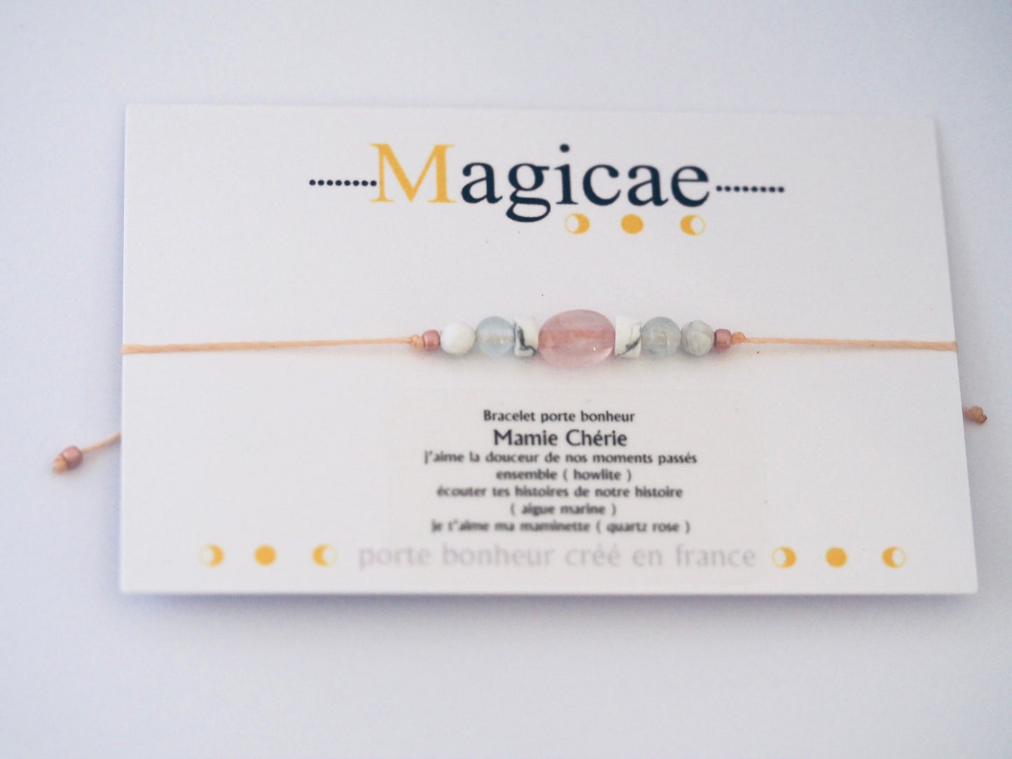 Bracelet porte bonheur mamie chérie - Magicae