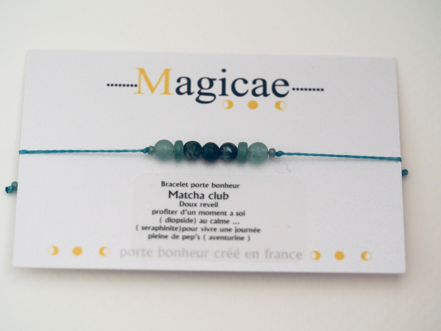 bracelet porte bonheur MATCHA CLUB