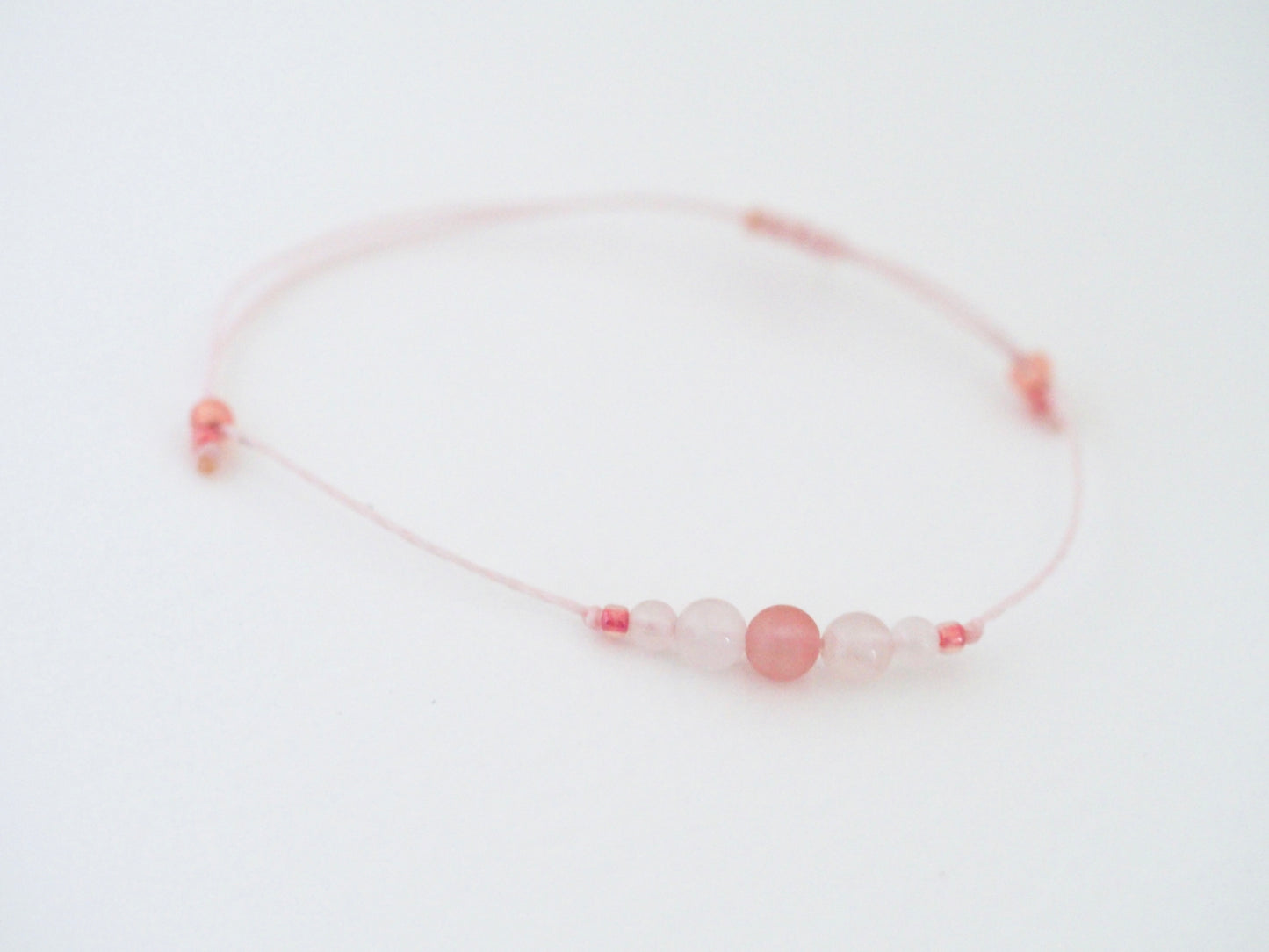 Bracelet enfant cœur chamalow nacre - Magicae