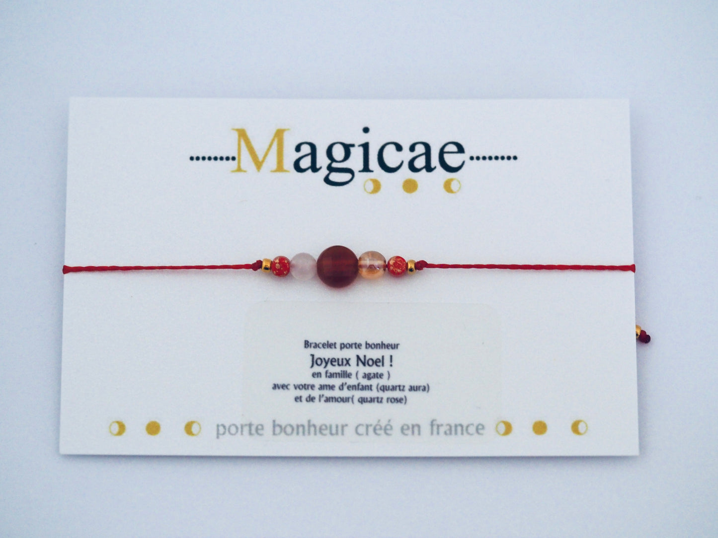 Bracelet porte bonheur joyeux Noël - Magicae