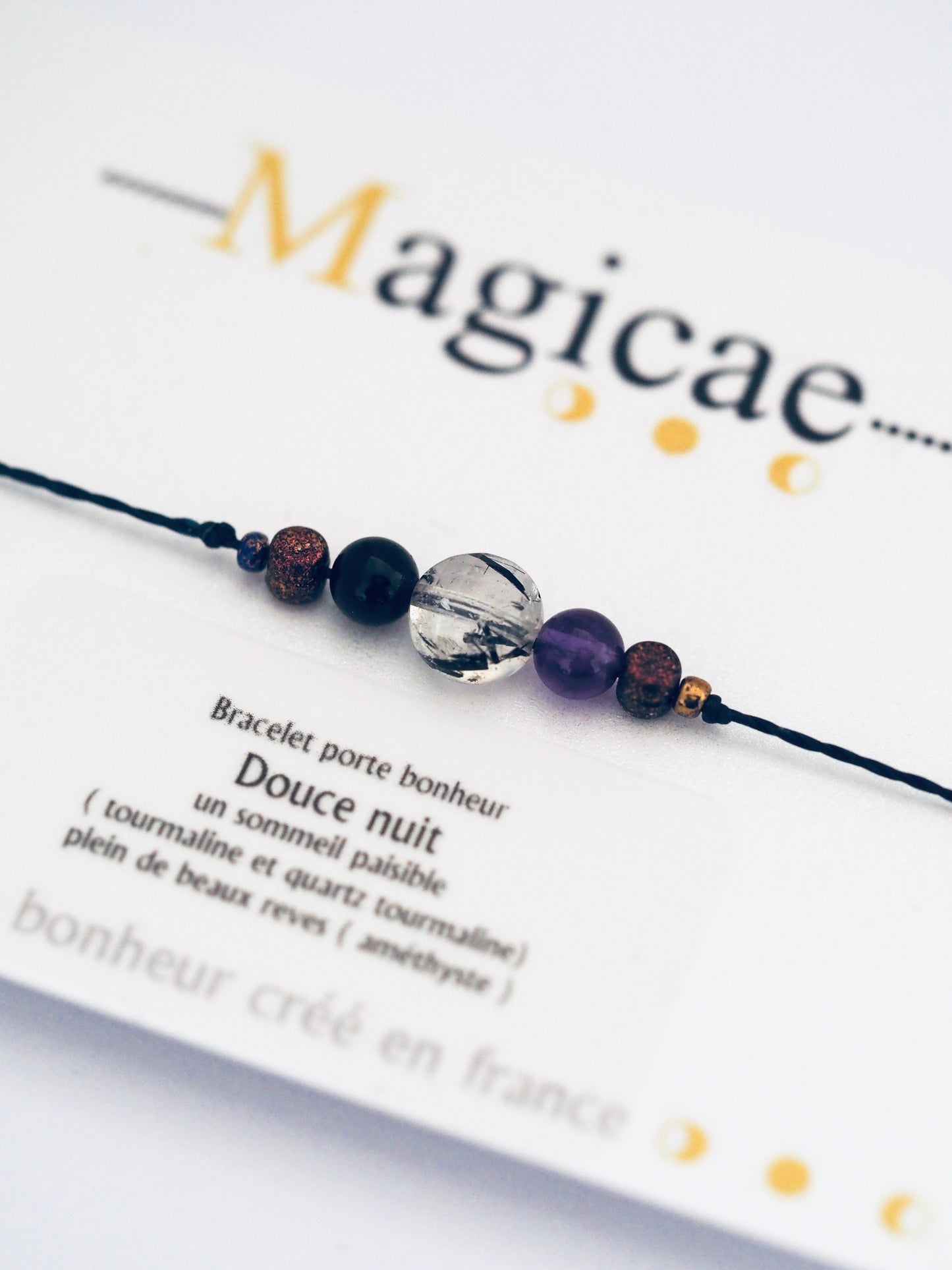 Bracelet porte bonheur douce nuit - Magicae