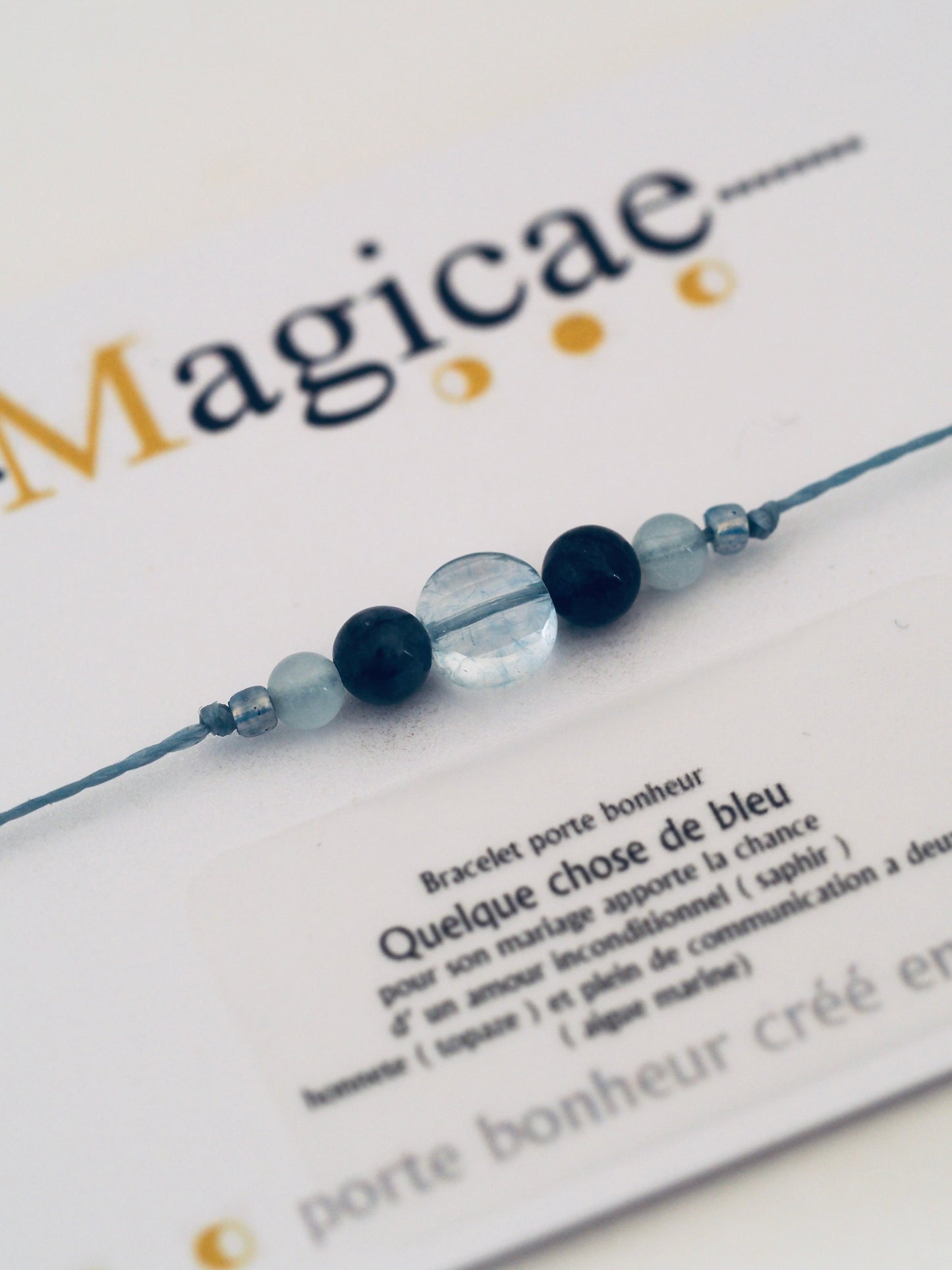 bracelet porte bonheur QUELQUE CHOSE DE BLEU - Magicae