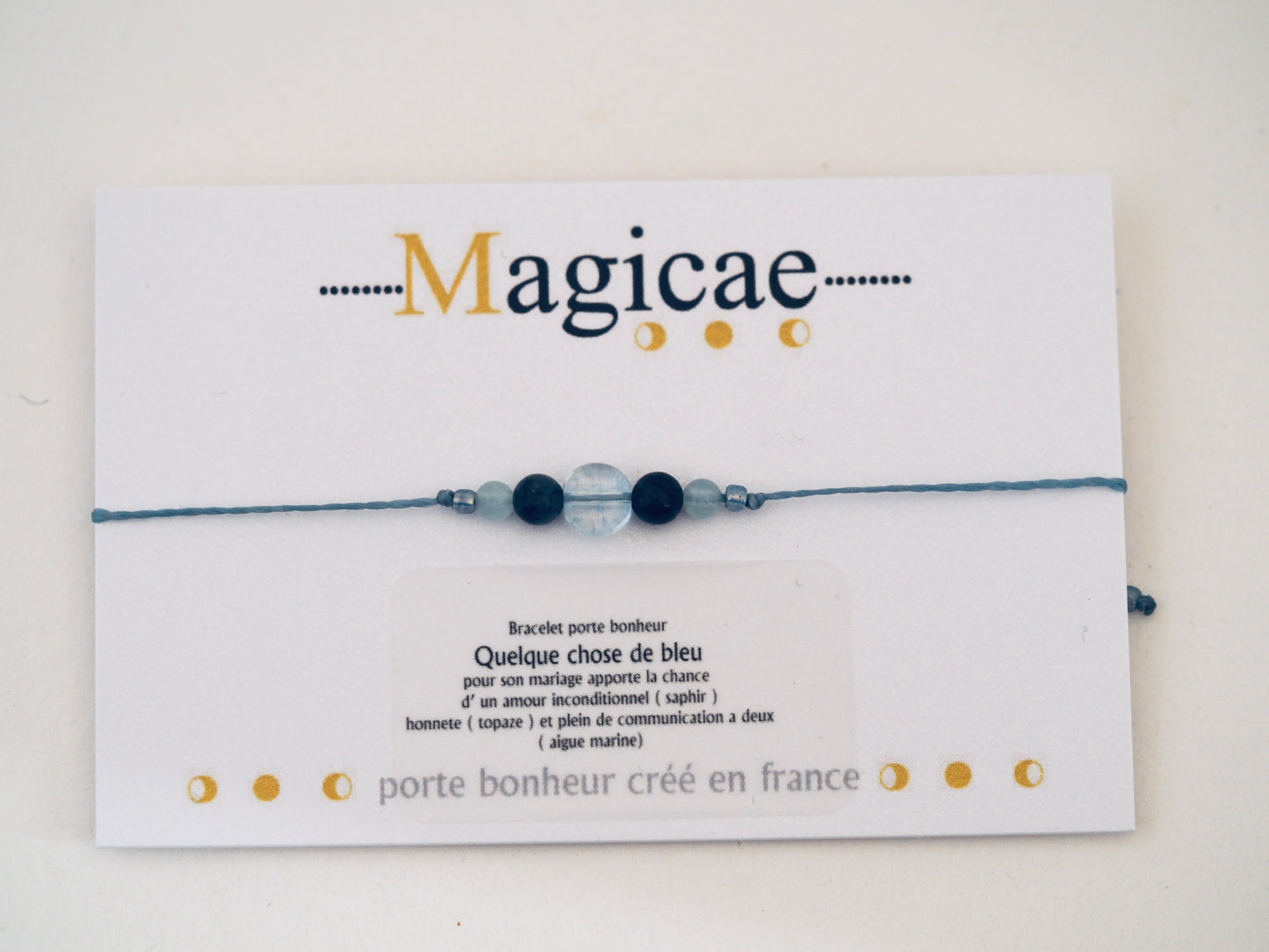 bracelet porte bonheur QUELQUE CHOSE DE BLEU - Magicae