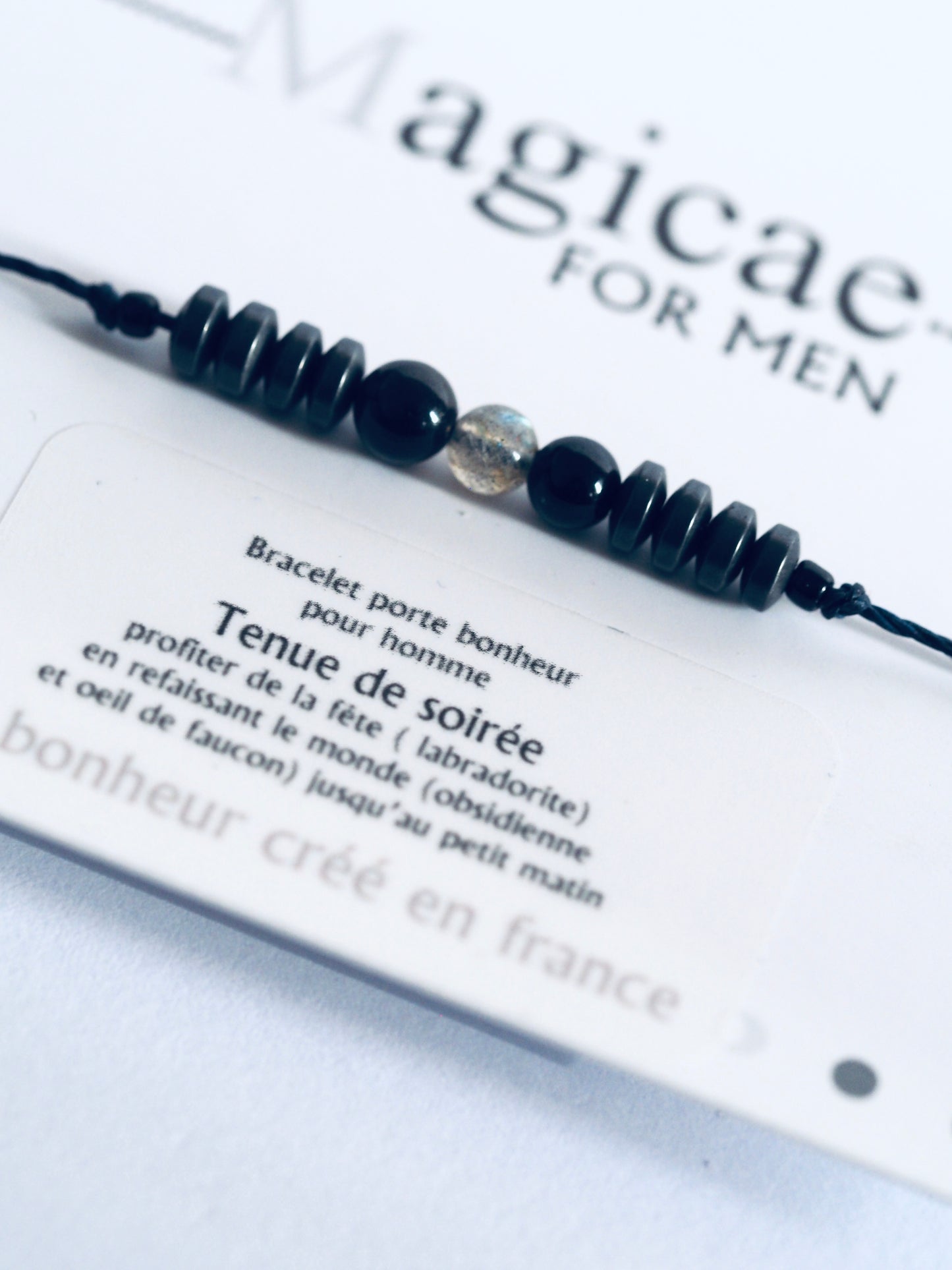 Bracelet porte bonheur HOMME : TENUE DE SOIREE - Magicae