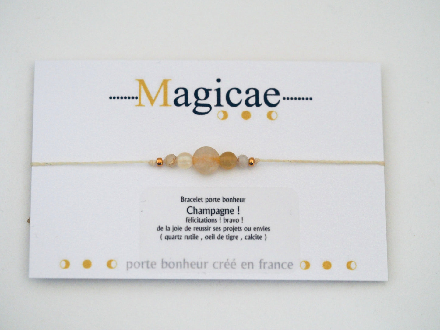 Bracelet porte bonheur Champagne ! - Magicae