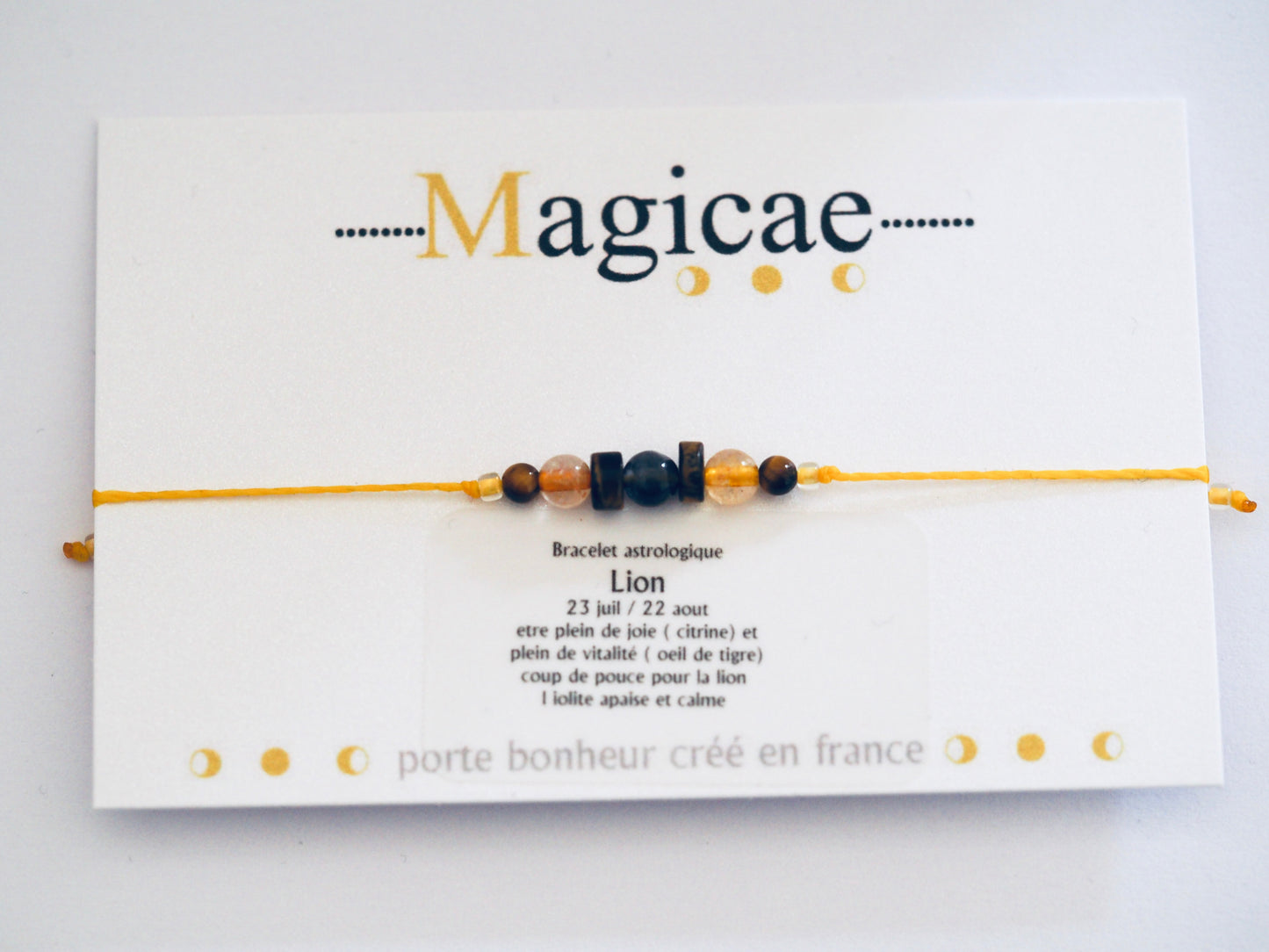 Bracelet astrologique lion - Magicae
