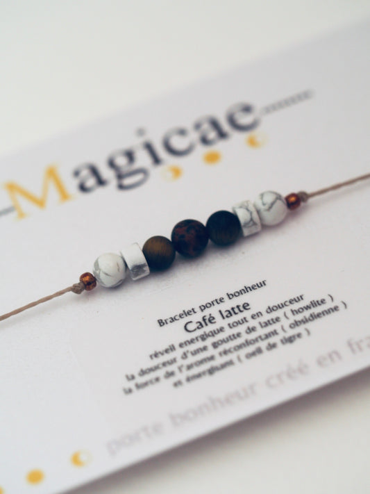 bracelet porte bonheur CAFE LATTE