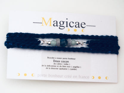 Bracelet porte bonheur a nouer 4 Tours DOUX COCON