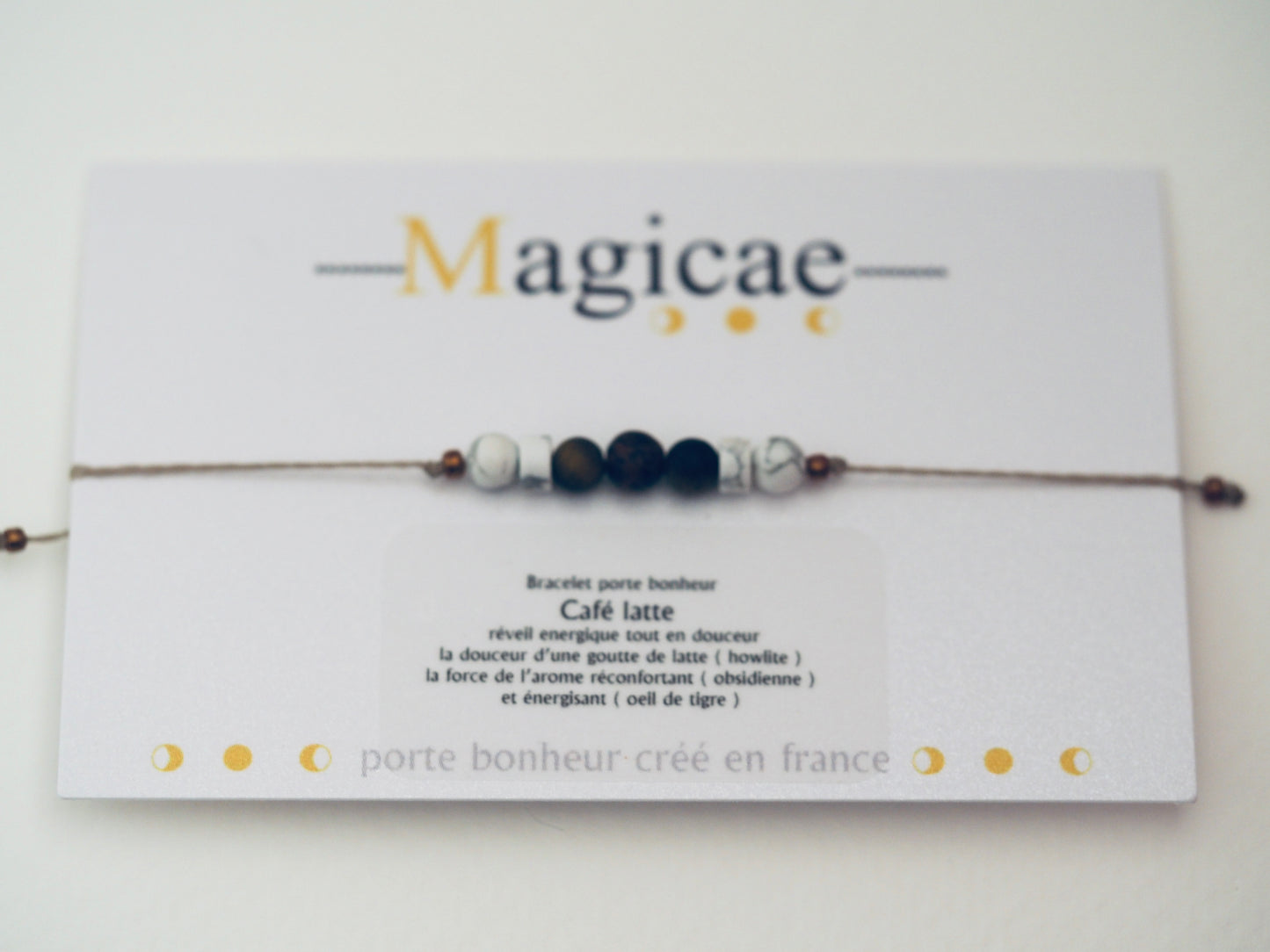 bracelet porte bonheur CAFE LATTE