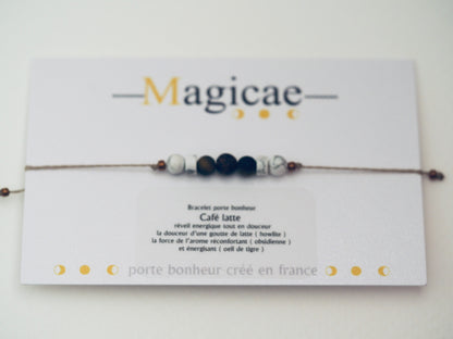 bracelet porte bonheur CAFE LATTE