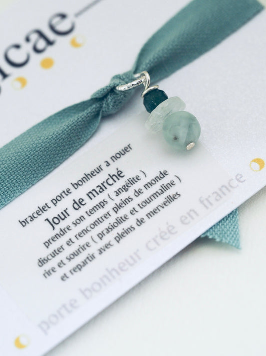 Bracelet porte bonheur a nouer JOUR DE MARCHÉ - Magicae