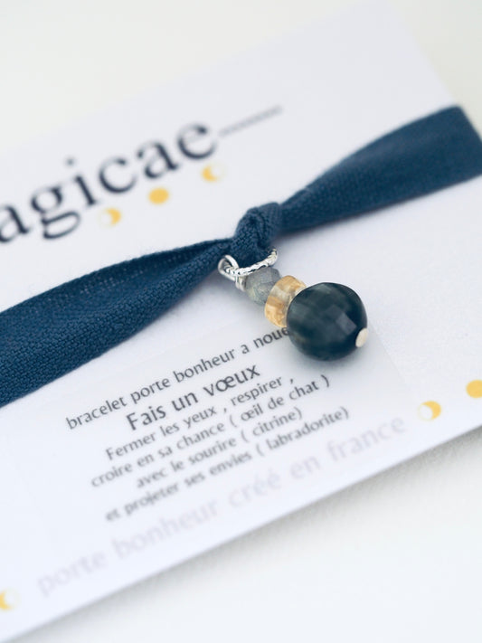 Bracelet porte bonheur a nouer fais un vœu - Magicae