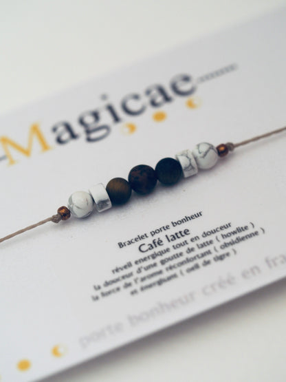 bracelet porte bonheur CAFE LATTE