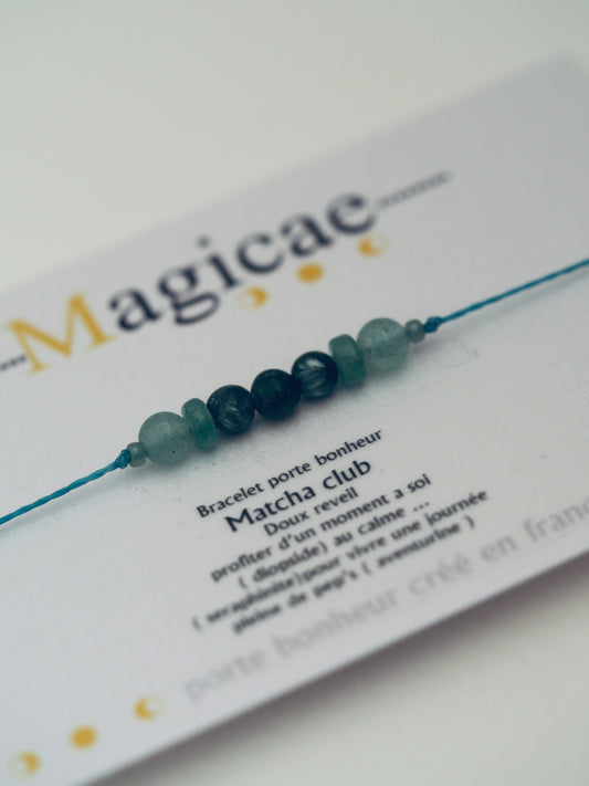 bracelet porte bonheur MATCHA CLUB