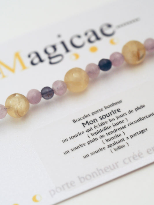 bracelet porte bonheur MON SOURIRE