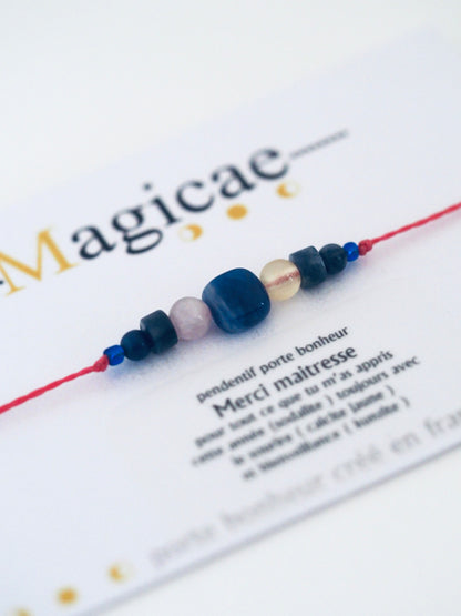 Bracelet porte bonheur Merci maitresse - Magicae