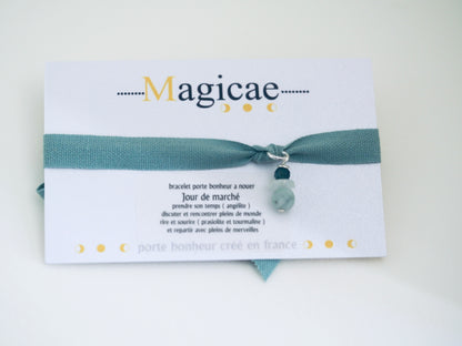 Bracelet porte bonheur a nouer JOUR DE MARCHÉ - Magicae