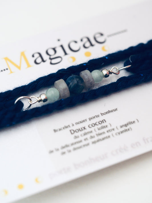 Bracelet porte bonheur a nouer 4 Tours DOUX COCON