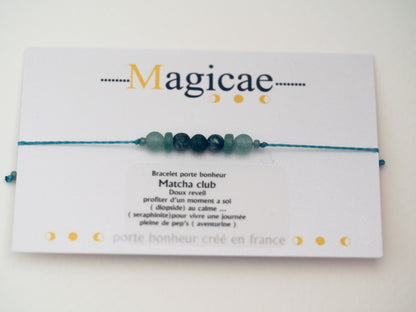 bracelet porte bonheur MATCHA CLUB