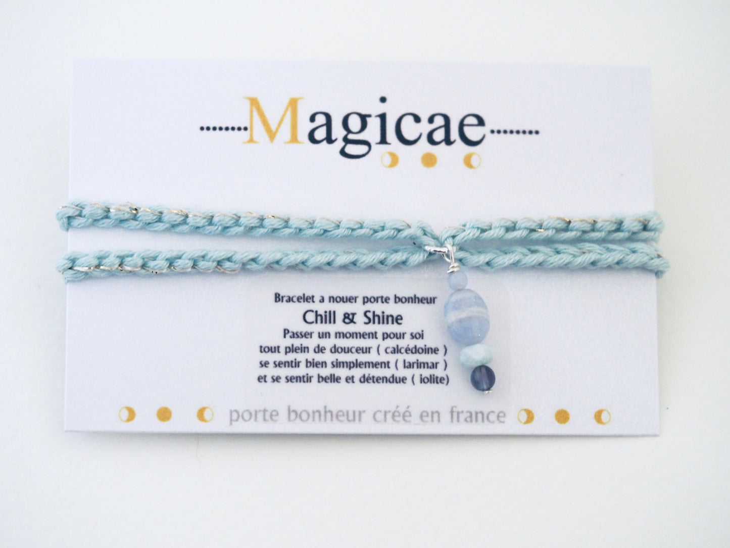 Bracelet porte bonheur a nouer Chill & Shine - Magicae