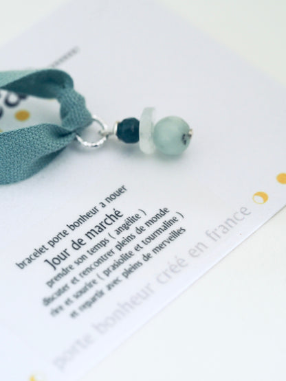 Bracelet porte bonheur a nouer JOUR DE MARCHÉ - Magicae