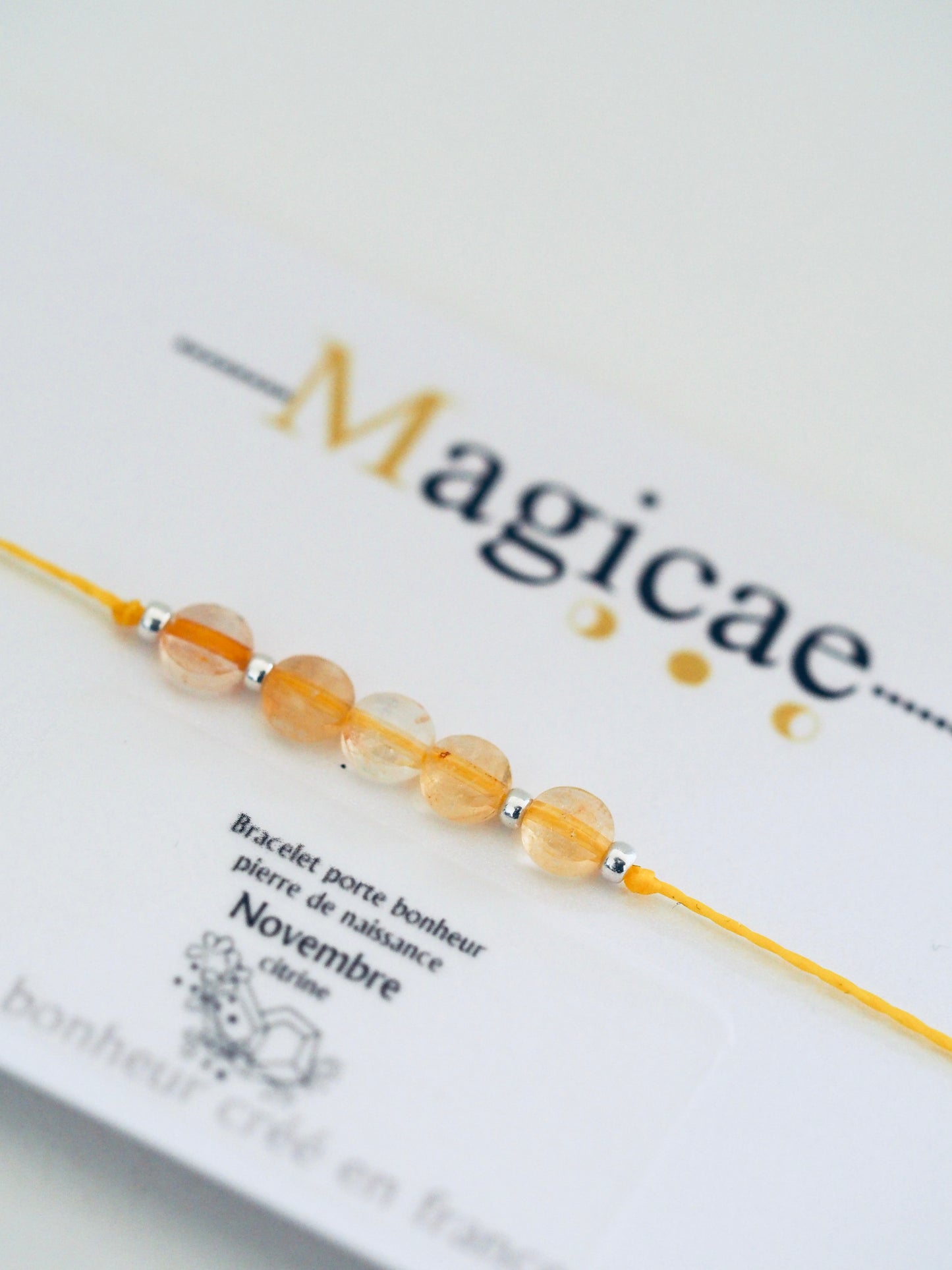 bracelet pierre de naissance NOVEMBRE - Magicae