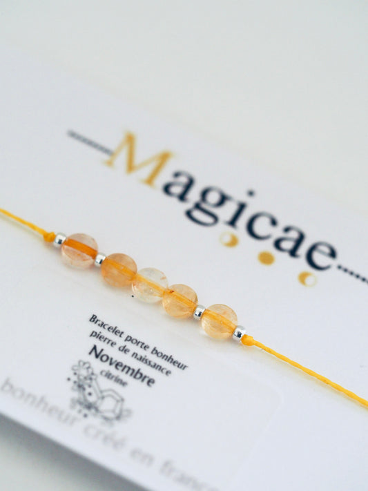 bracelet pierre de naissance NOVEMBRE - Magicae
