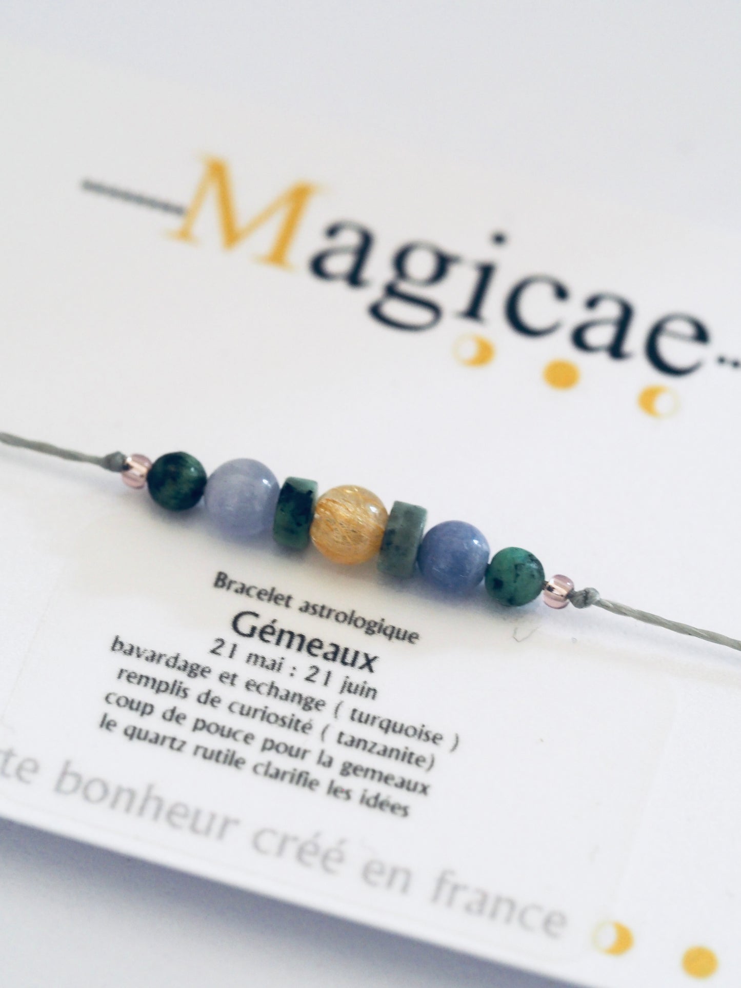 Bracelet astrologique gémeaux - Magicae