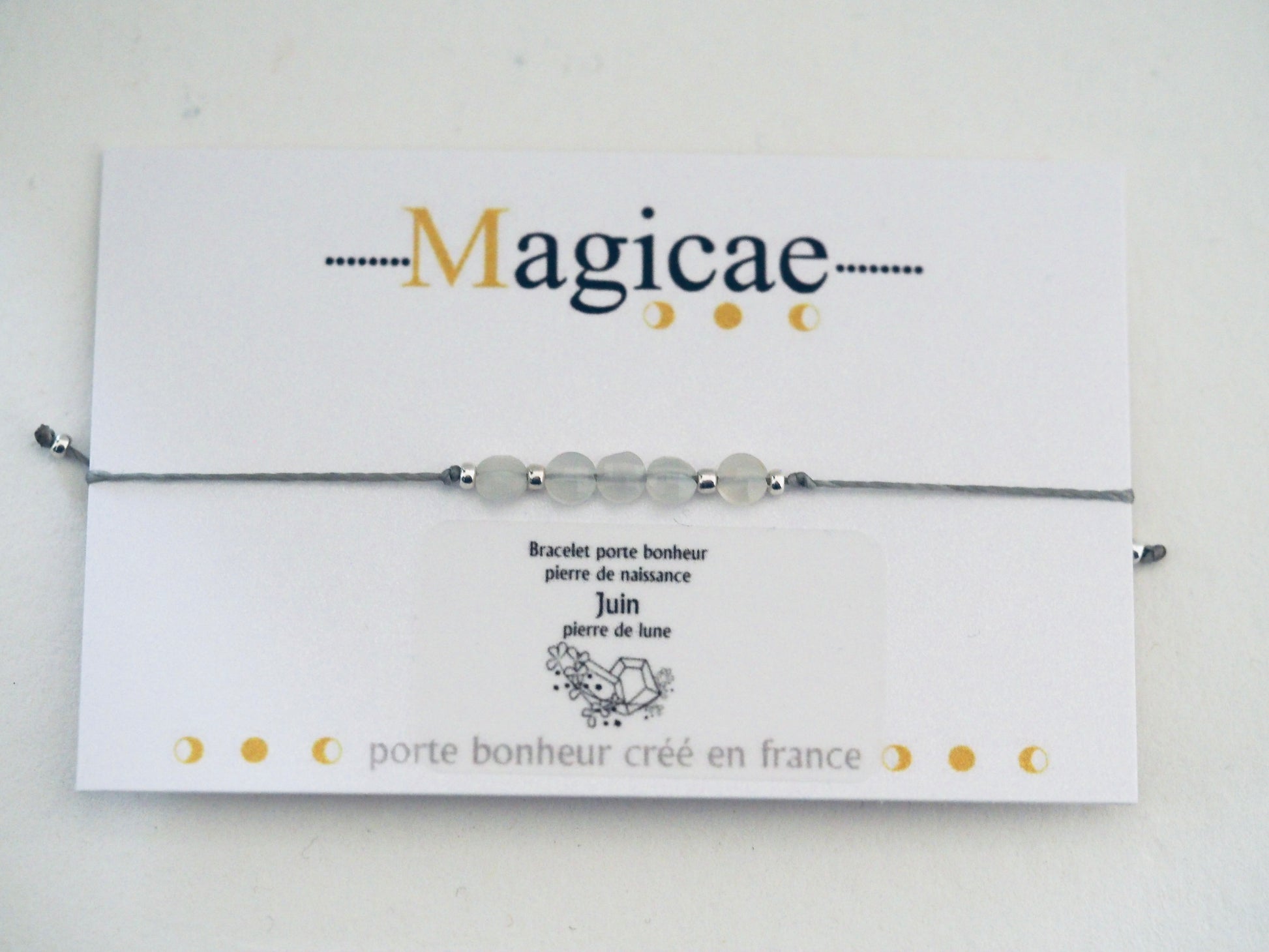 bracelet pierre de naissance JUIN - Magicae