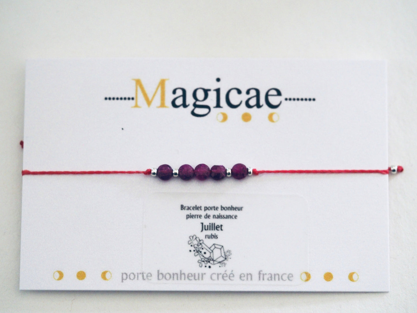 bracelet pierre de naissance JUILLET - Magicae