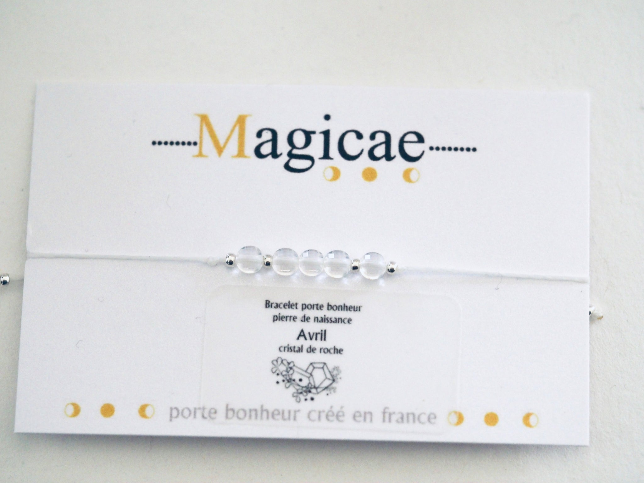bracelet pierre de naissance AVRIL - Magicae