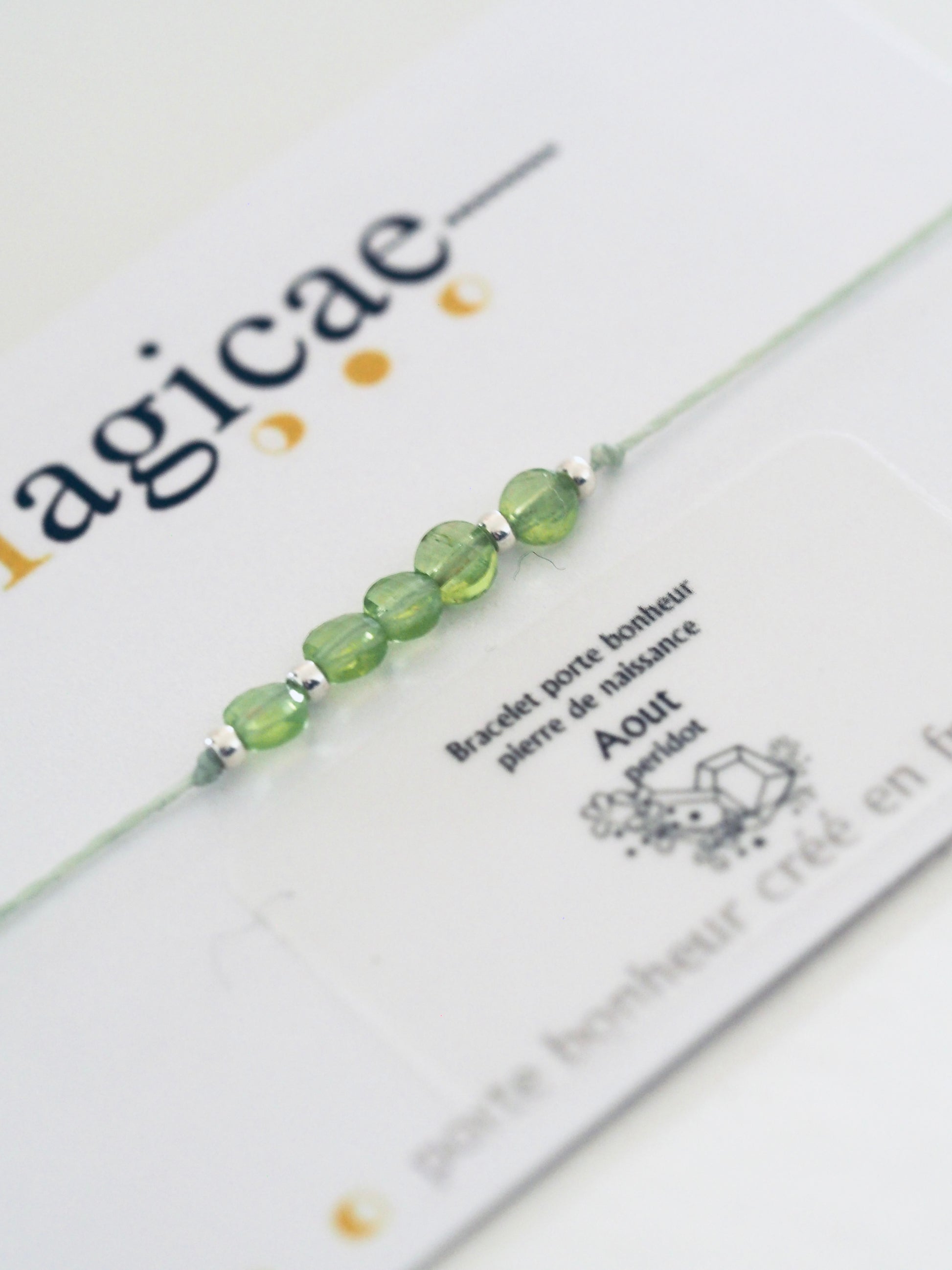 bracelet pierre de naissance AOUT - Magicae