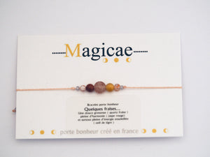 Bracelet porte bonheur quelques fraises - Magicae