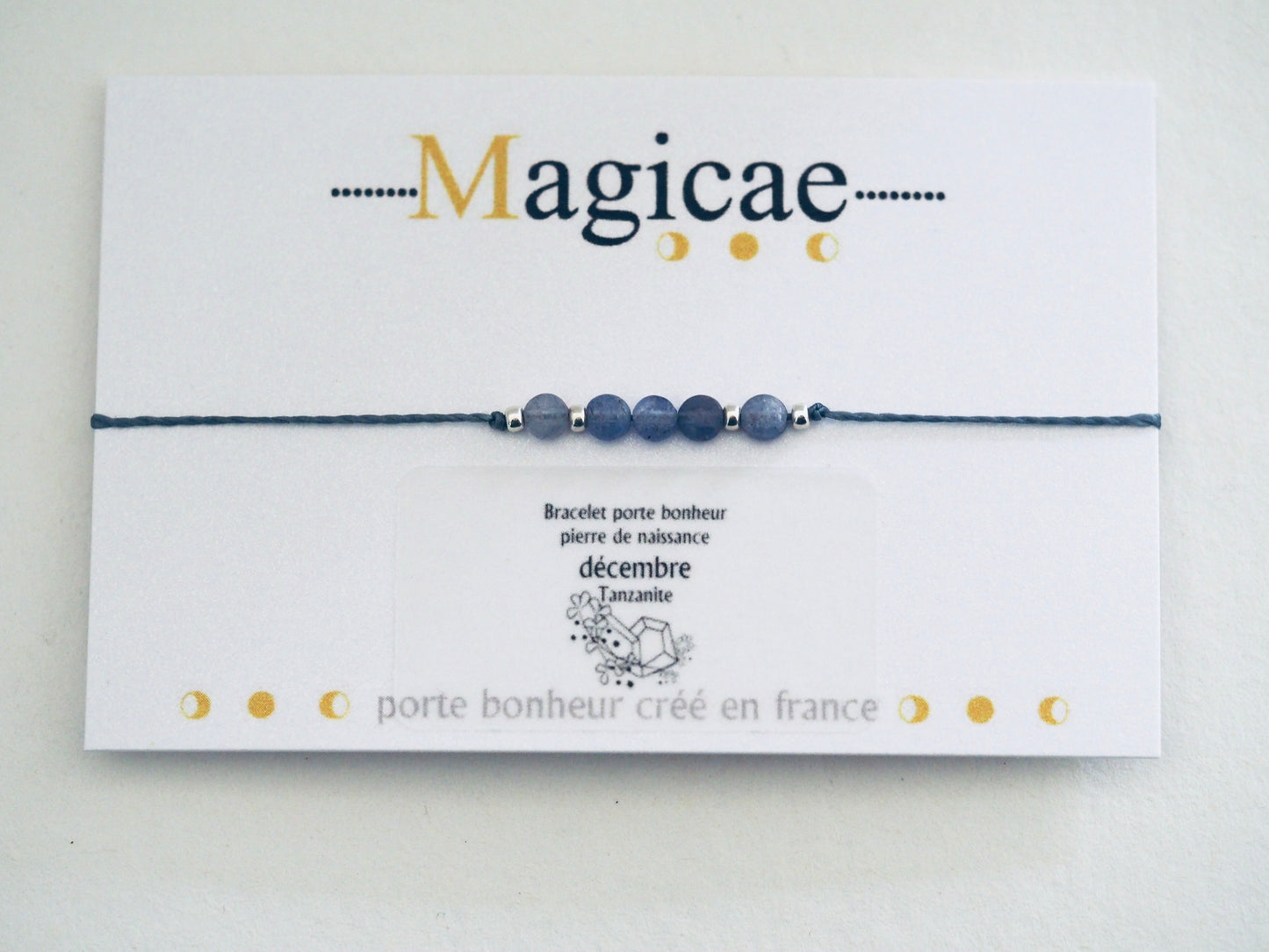 bracelet pierre de naissance DECEMBRE - Magicae