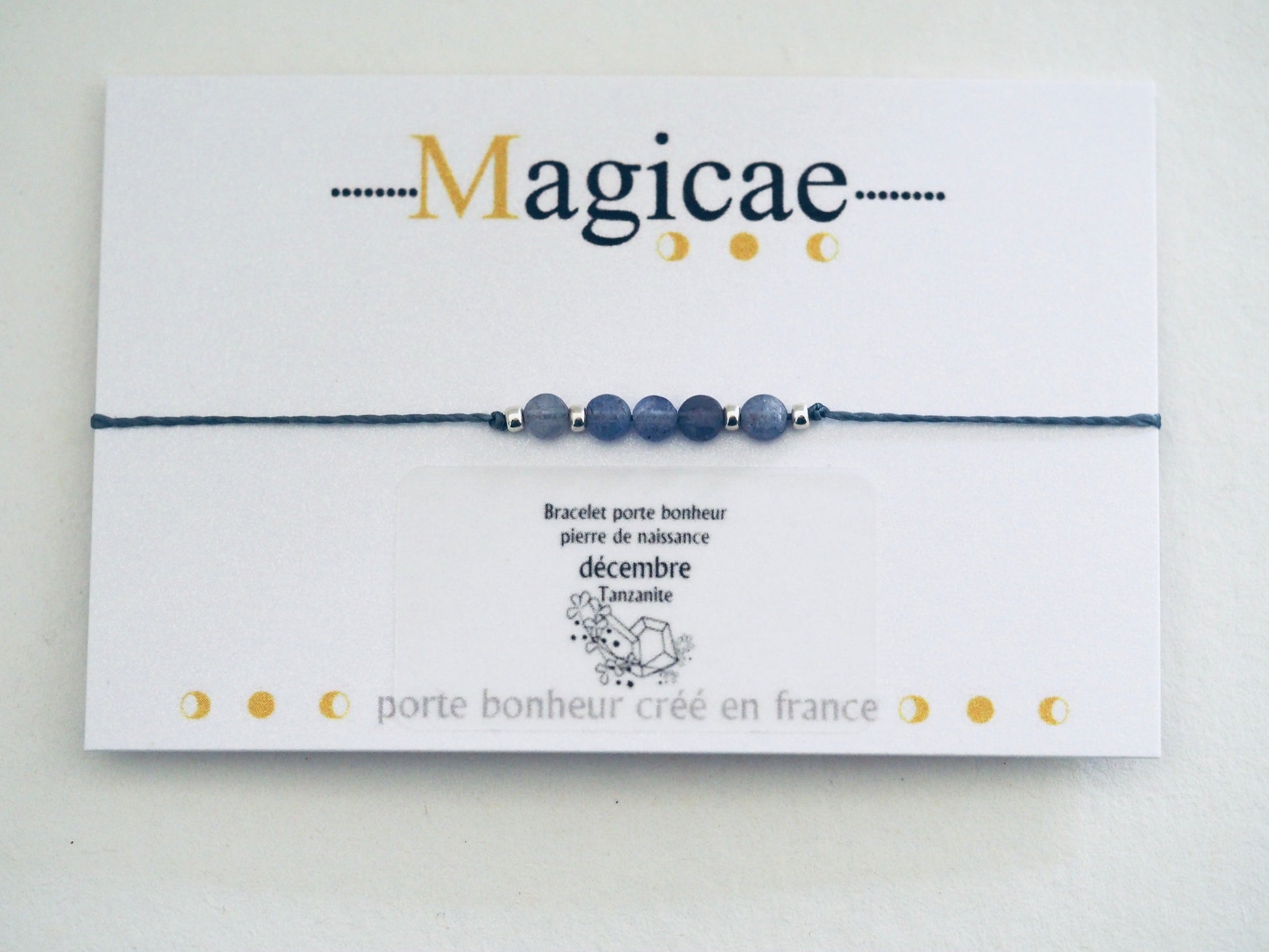 bracelet pierre de naissance DECEMBRE - Magicae