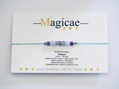Bracelet astrologique poissons - Magicae