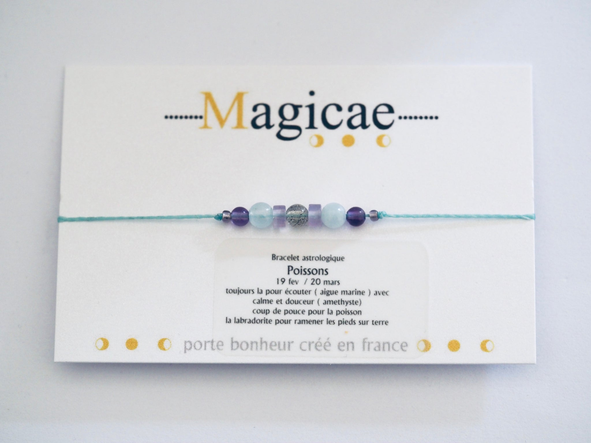 Bracelet astrologique poissons - Magicae