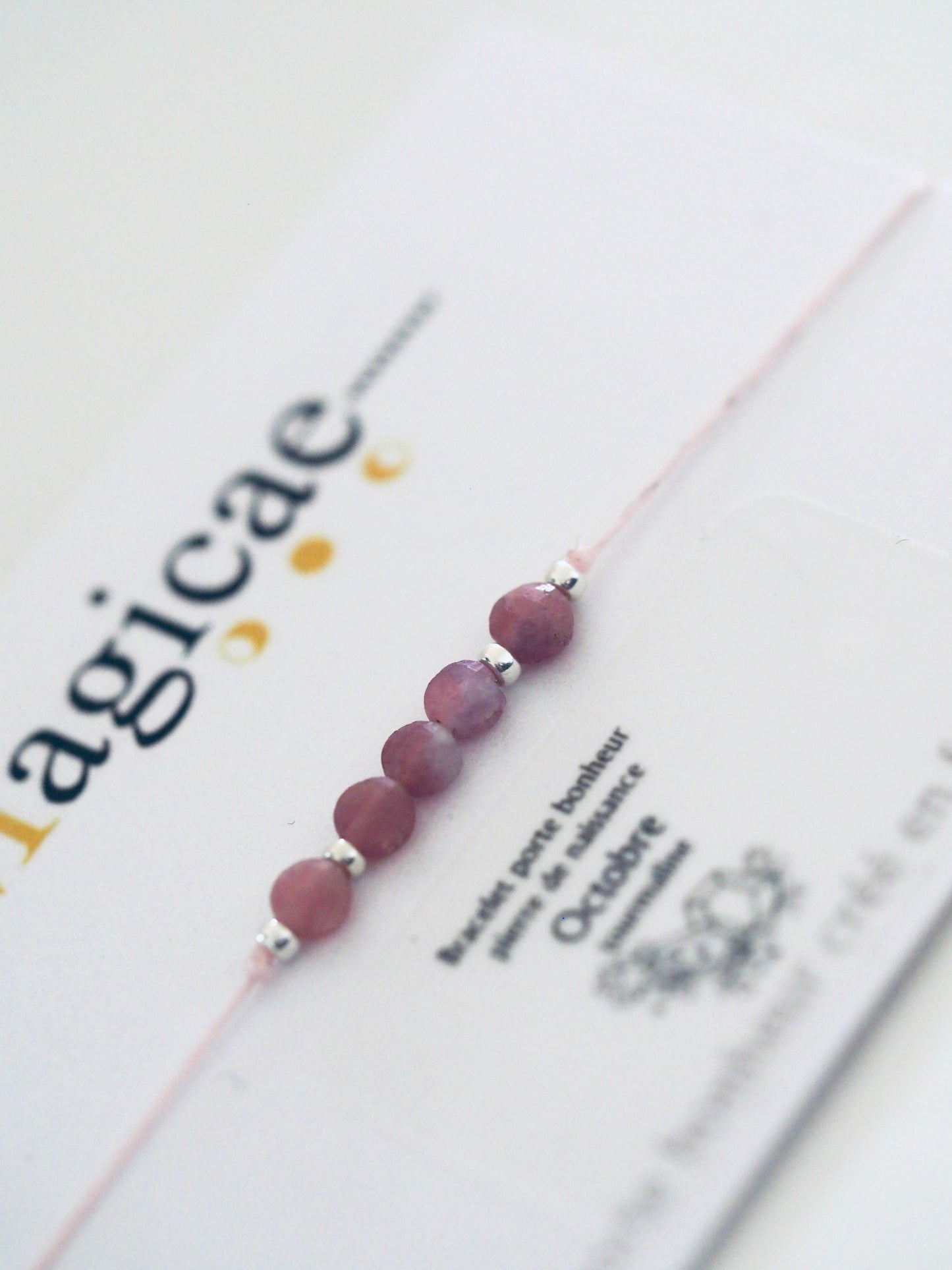 bracelet pierre de naissance OCTOBRE - Magicae