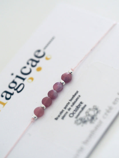 bracelet pierre de naissance OCTOBRE - Magicae