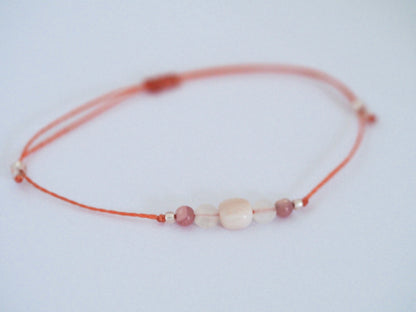 Bracelet porte bonheur « LA VIE EN ROSE » - Magicae