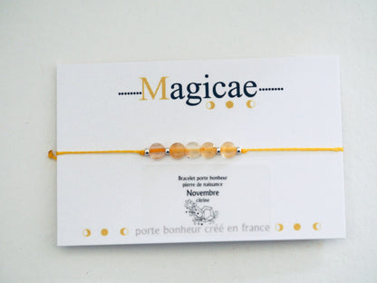 bracelet pierre de naissance NOVEMBRE - Magicae