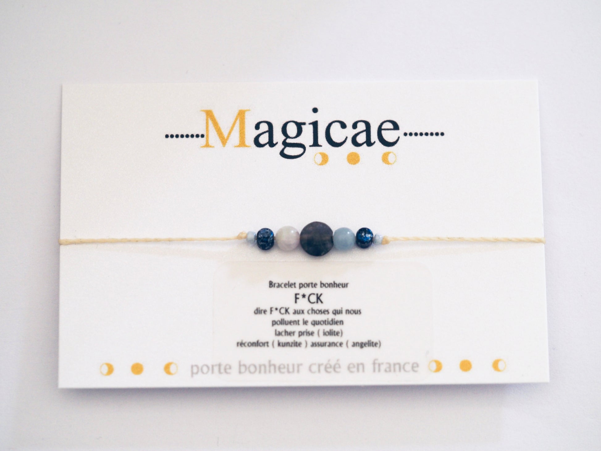 Bracelet porte bonheur . F*ck - Magicae