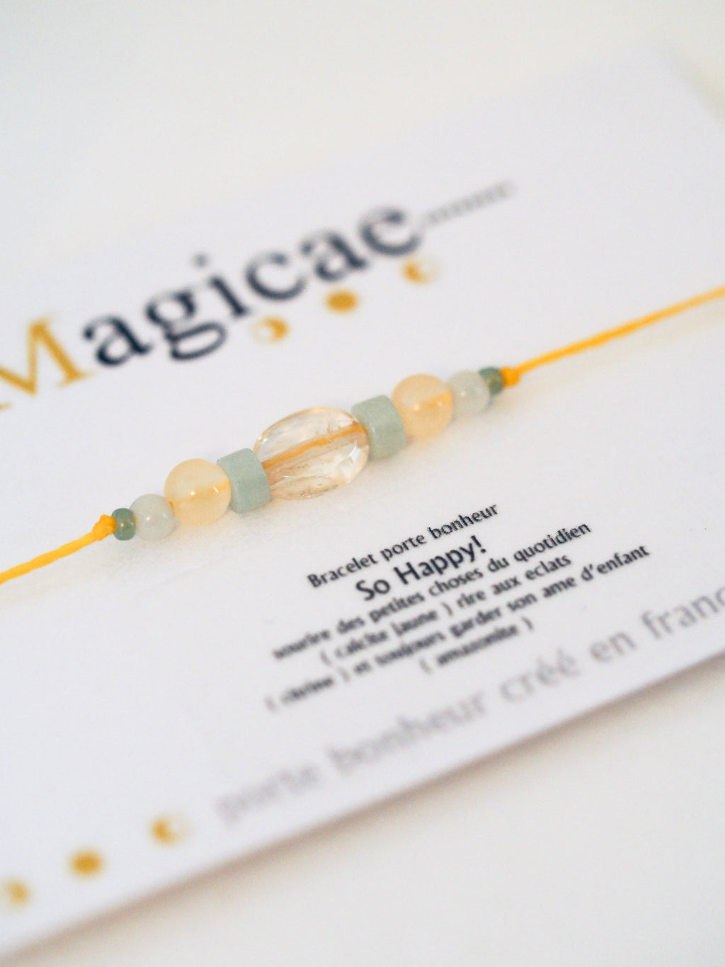 Bracelet porte bonheur SO HAPPY ! - Magicae